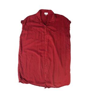 Wonderly Womens Sleeveless Button-Down dress Red Size 1X 1811